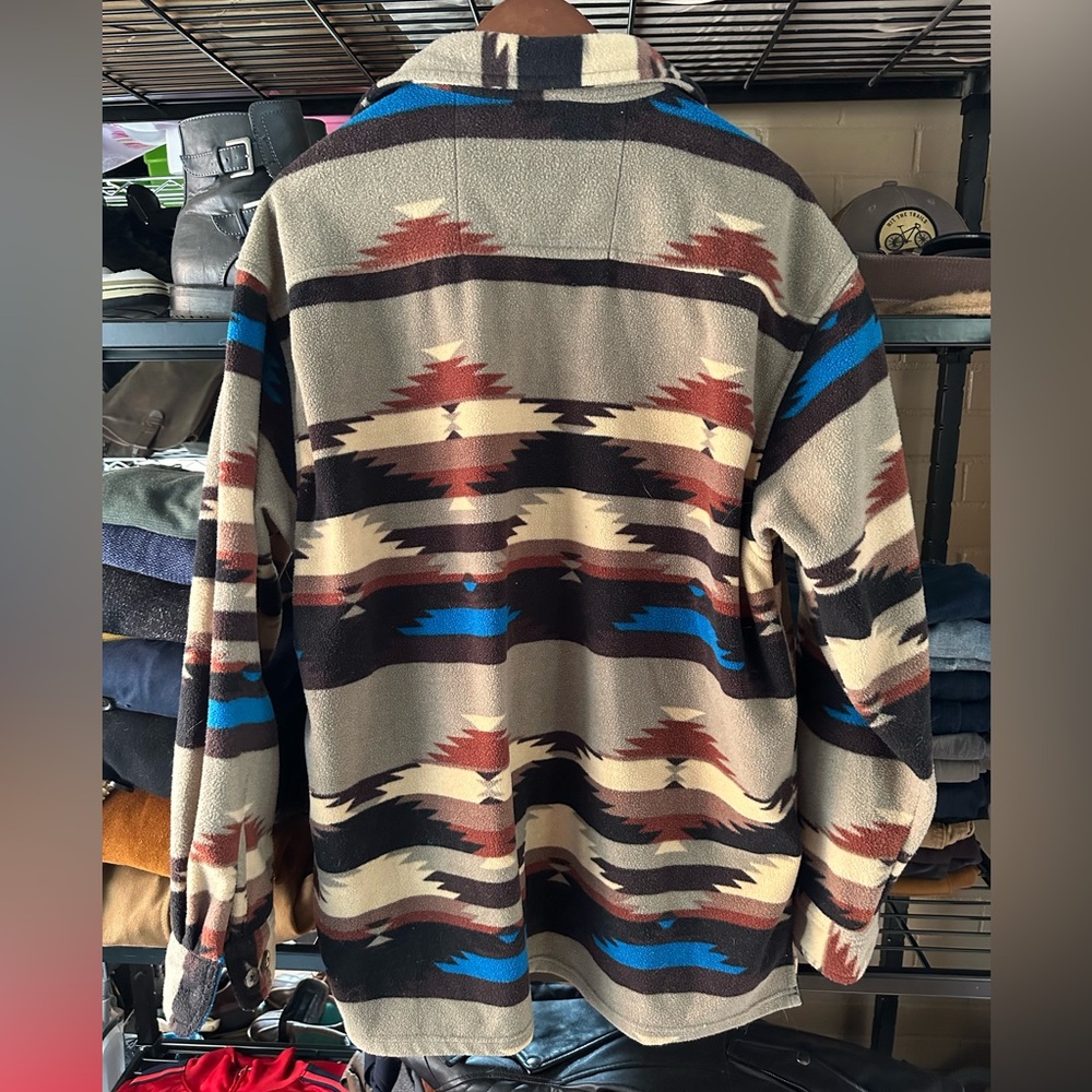Aztec Pattern Shirt Jacket - Picture 2 of 4